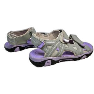 Eddie Bauer Gray & Lavender Sandals Kids Size 3